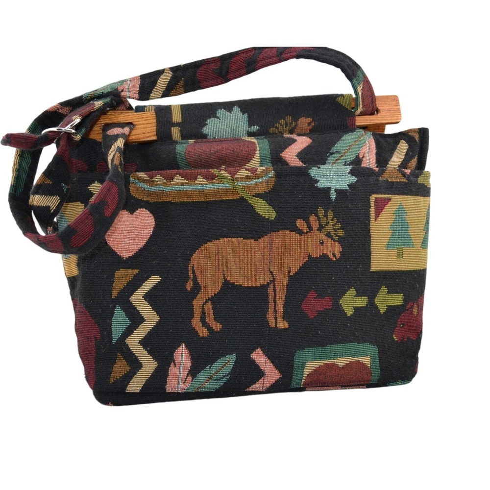 Handmade Clarice‎ Karkula Tapestry Woodland Animal Shoulder Bag – Rustic Boho